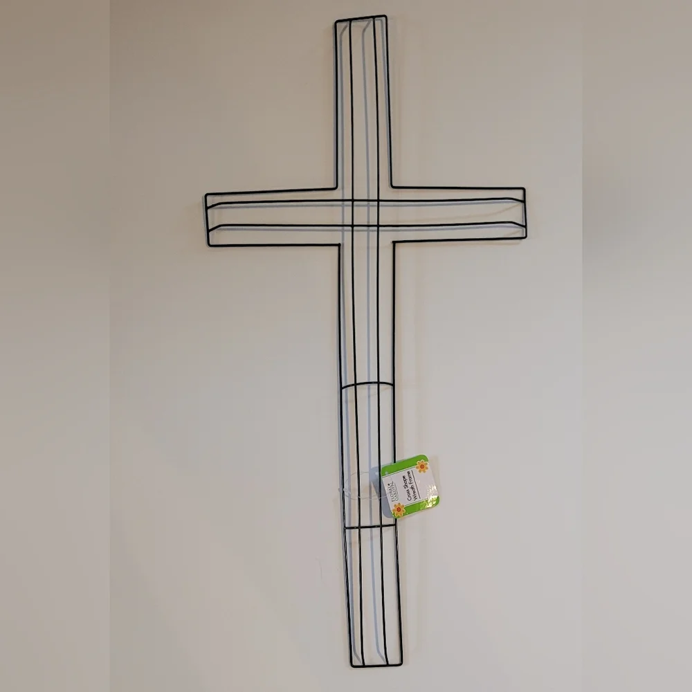 Large CrossWreath Making Forms 5 pc Lot 18” Metal Wire Frame DIY Easter Craft